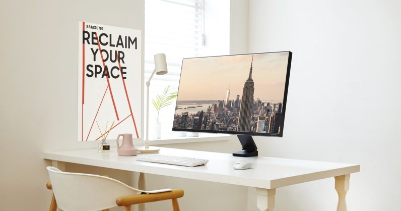 Samsung’s clever new monitor frees up desk space without a wall mount
