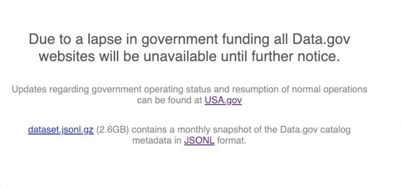 Trump’s government shutdown cut off access to crucial public data