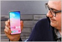 Samsung's S10 will wirelessly charge other devices placed on its back and uses the new Infinity-O screen to house the front facing camera in a hole cutout (Geoffrey A. Fowler/Washington Post)