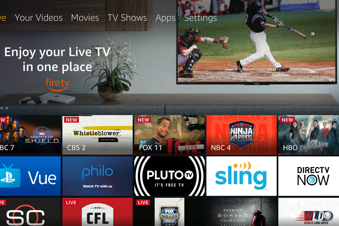 Amazon is adding a new tab to highlight live television to its Fire TVs