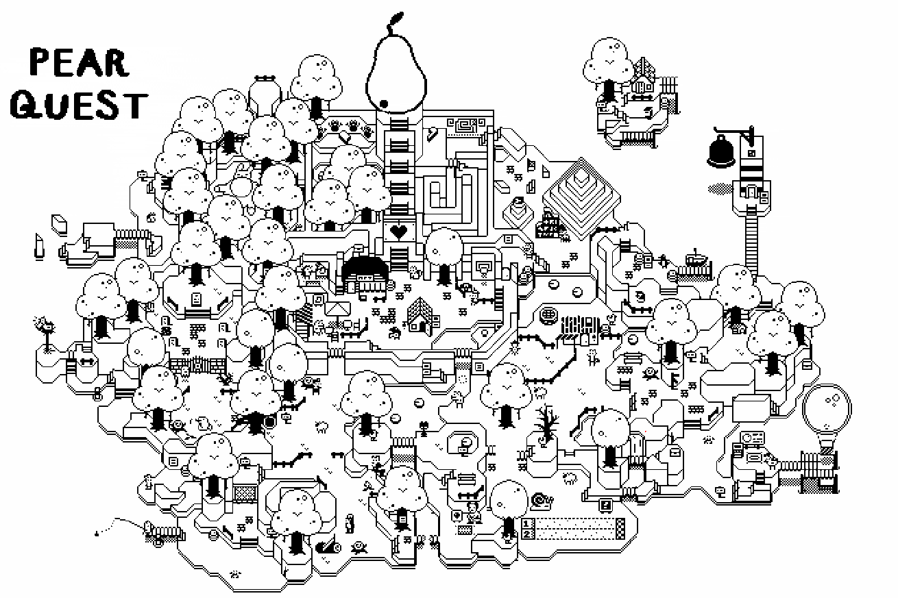Pear Quest is like playing an adventure game in a Where’s Waldo? illustration