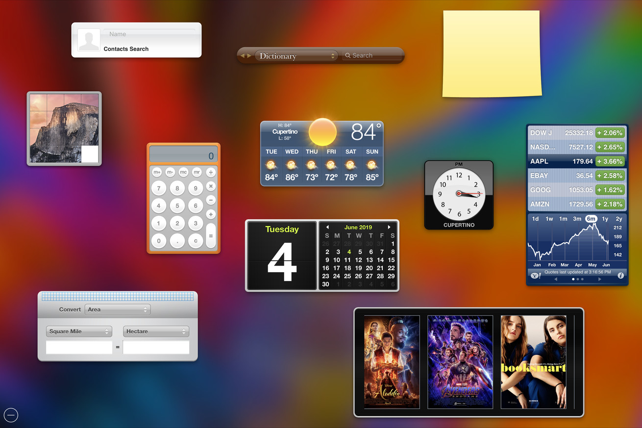Apple will permanently remove Dashboard in macOS Catalina