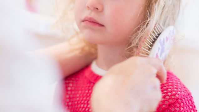 Chain Your Kid's Hairbrush to the Bathroom Wall