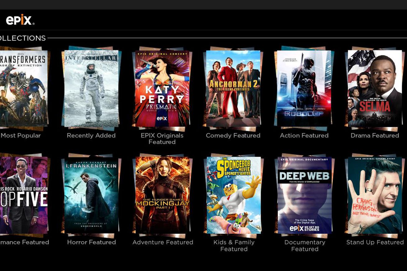 Epix is now available as a channel on Amazon Prime