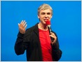 Larry Page and Sergey Brin made an appearance at Google's "Thank God It's Friday" event on May 30 after a six month absence from the weekly meetings (Richard Nieva/CNET)
