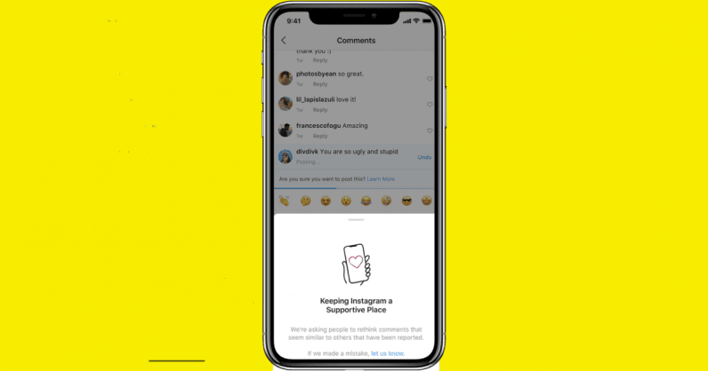 Instagram will now ask you to think twice before posting profanities