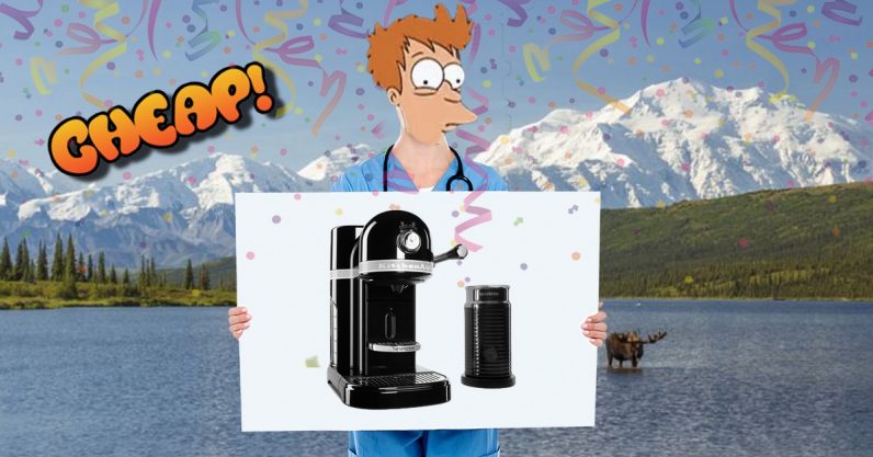 CHEAP: ARRGHHH CAFFEINE (here’s $270 off a Nespresso machine)