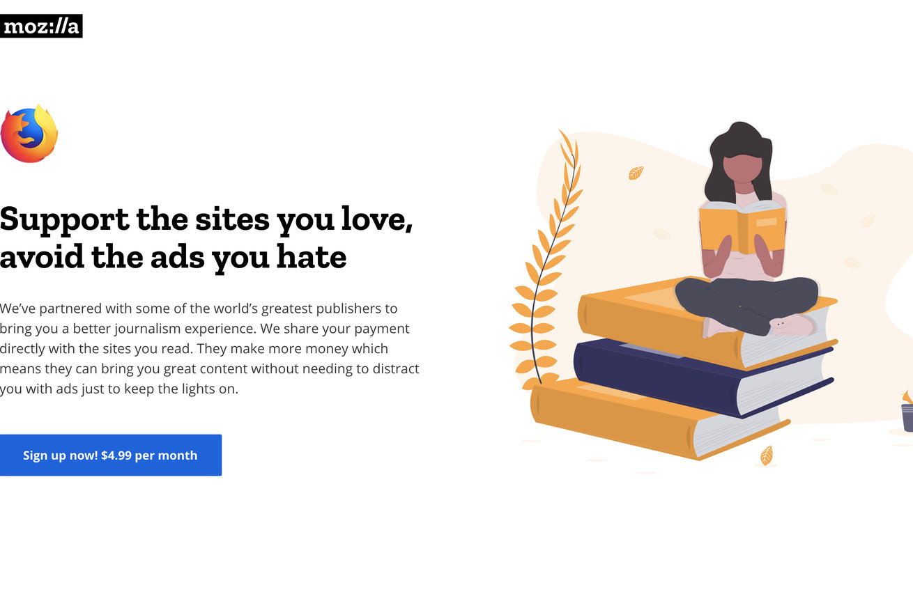 Mozilla teases $5-per-month ad-free news subscription