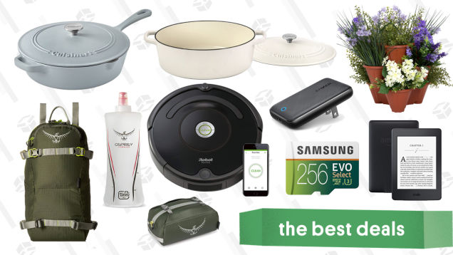 Monday's Best Deals: Osprey Hiking Gear, Cuisinart Cast Iron Cookware, Roomba, and More