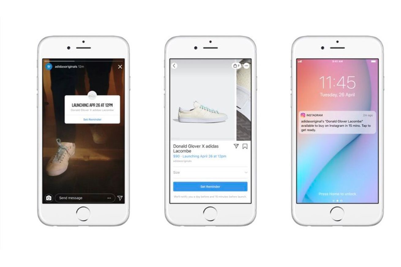 Instagram is testing in-app reminders for merch drops