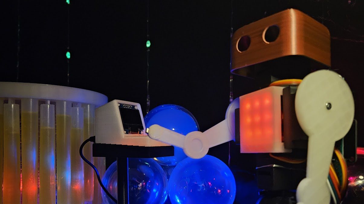 Hype Robot Rocks Out With The Twitch Chat