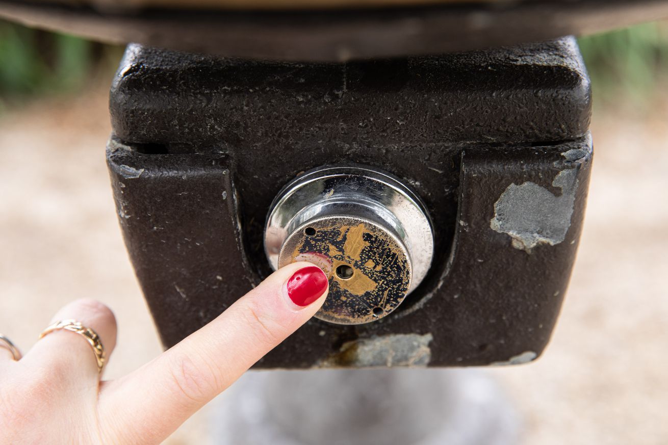 The drinking fountain button is tragically misunderstood