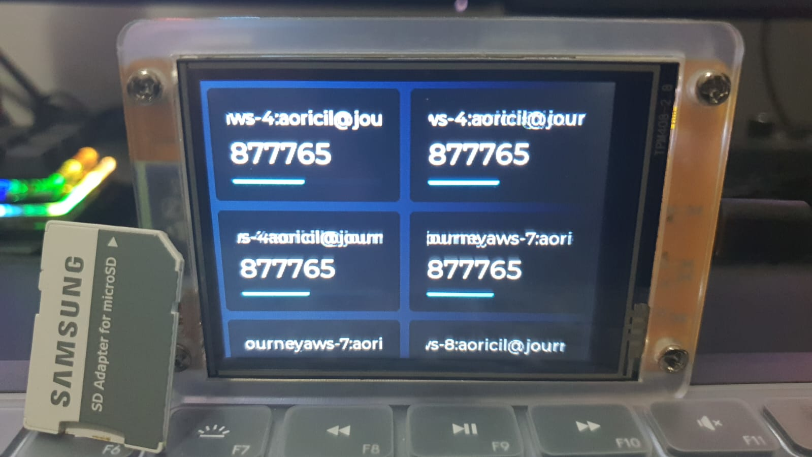 An ESP32 MultiFactor TOTP Generator