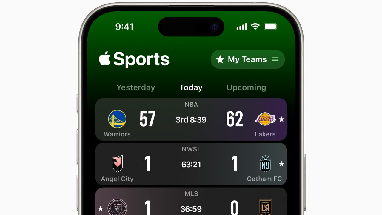 Apple brings live scores to new Apple Sports app