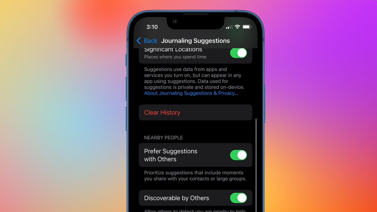 How to turn off Apple’s Journal ‘Discoverable by Others’ setting that’s enabled by default