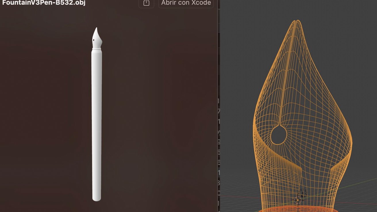 Apple Pencil Pro casts a fake shadow based on which tool you’re using