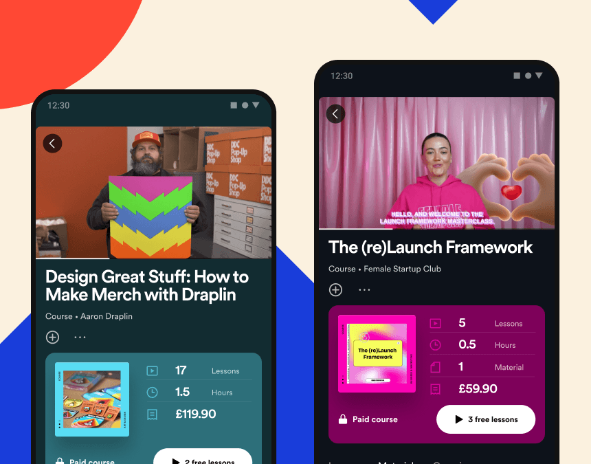 Spotify UK users to get access to educational video courses