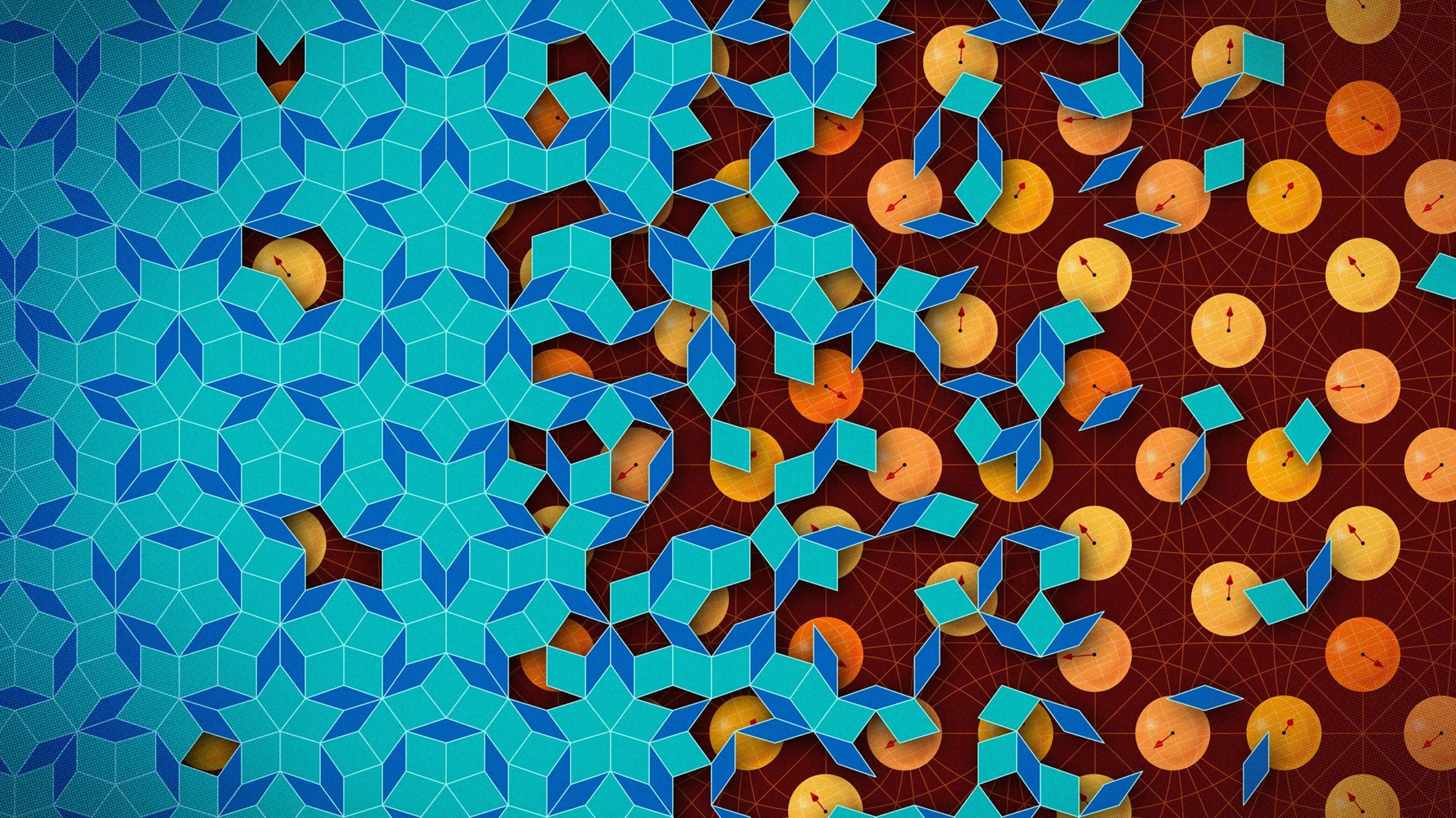 Never-Repeating Patterns of Tiles Can Safeguard Quantum Information