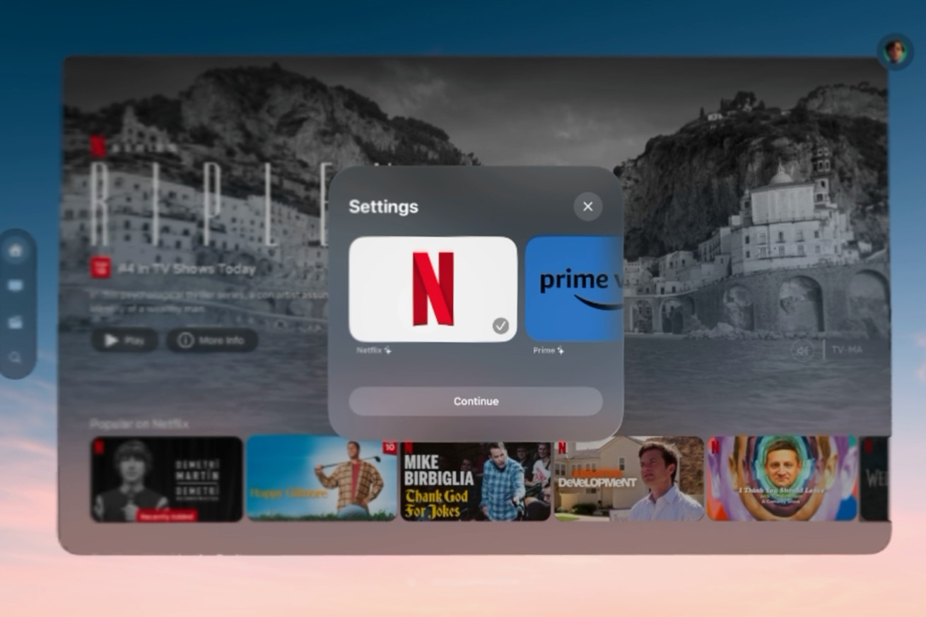 The Supercut app brings good Netflix to the Vision Pro