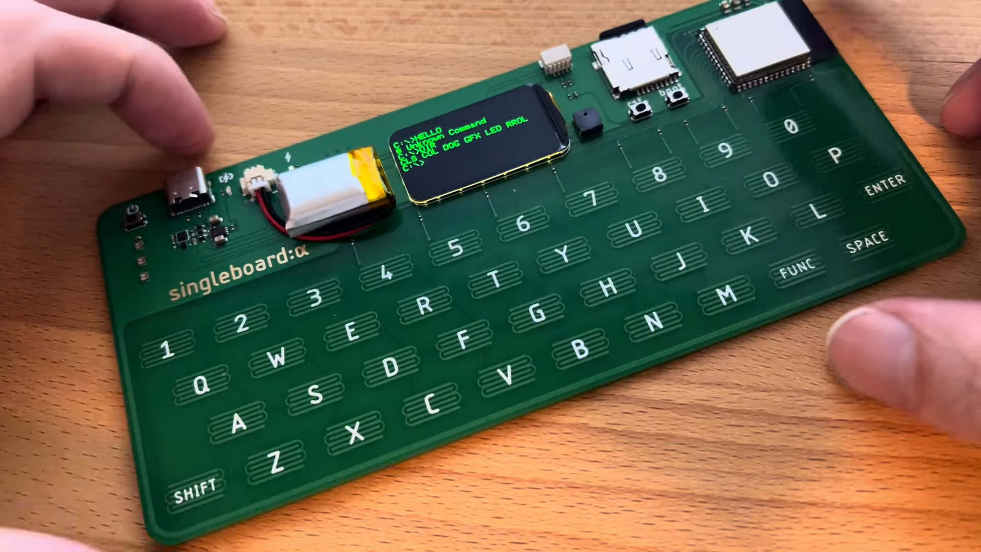 Singleboard: Alpha is a Very Stylish Computer on a Single PCB