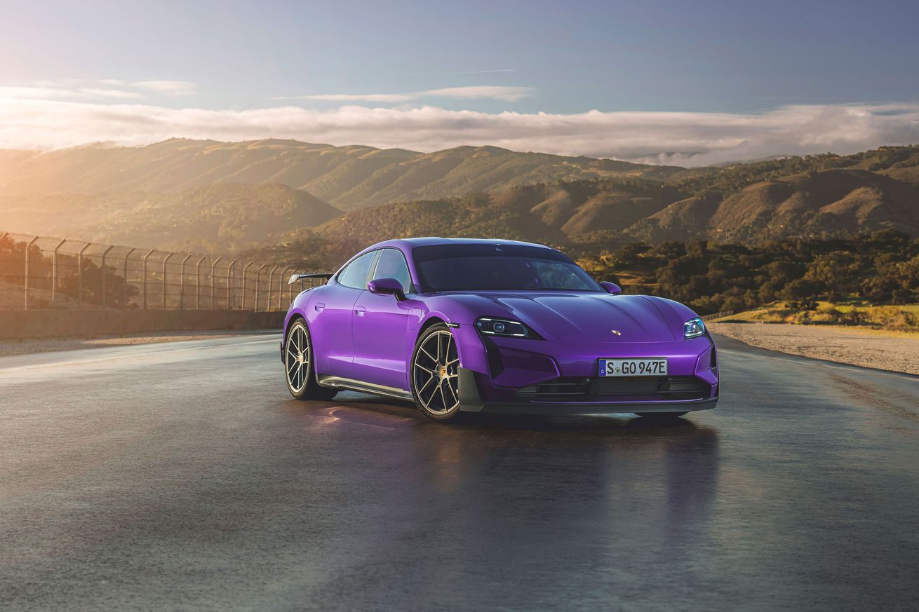 Porsche Taycan Turbo GT sets new lap record at Laguna Seca