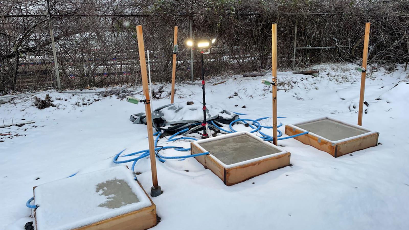 Concrete Clears its Own Snow