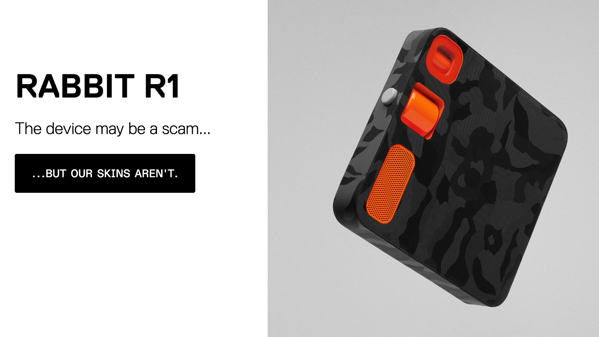 Dbrand says its skins are more legit than the Rabbit R1