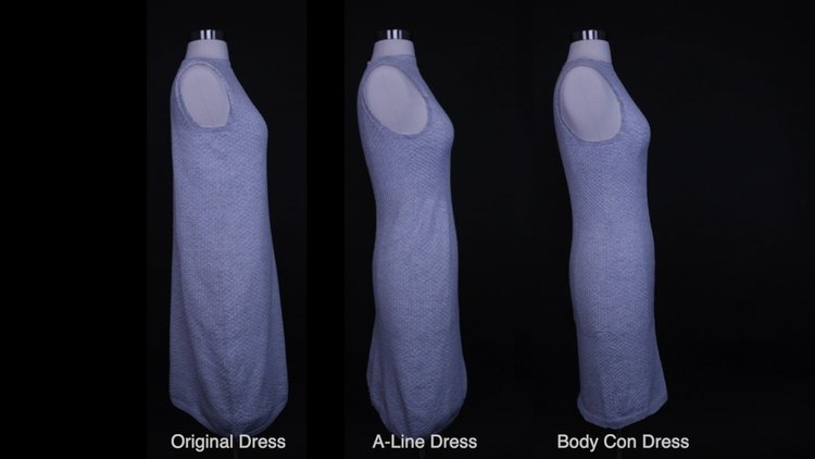 4D Knit Dress Skirts Waste