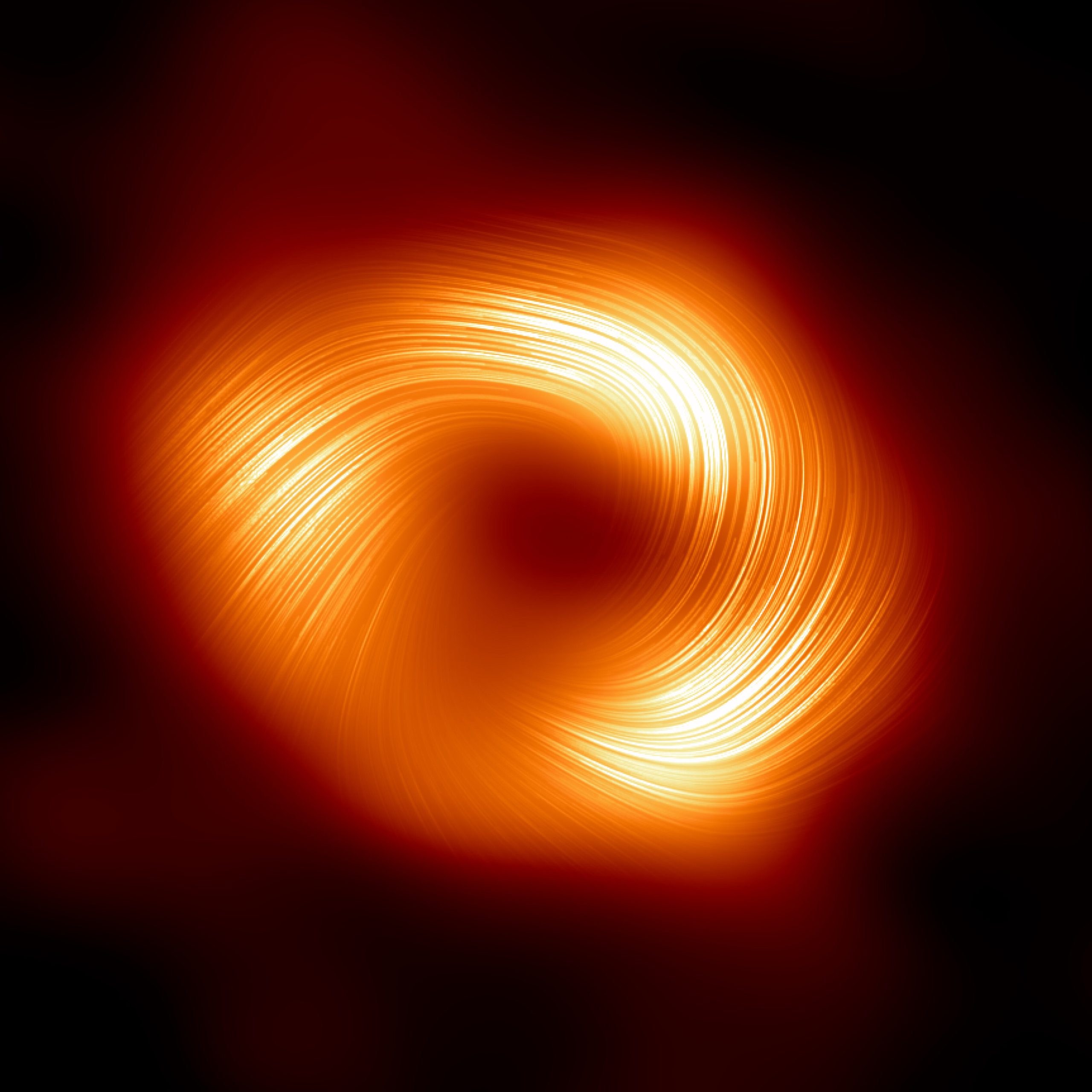 First view of magnetic fields around black hole in our galaxy