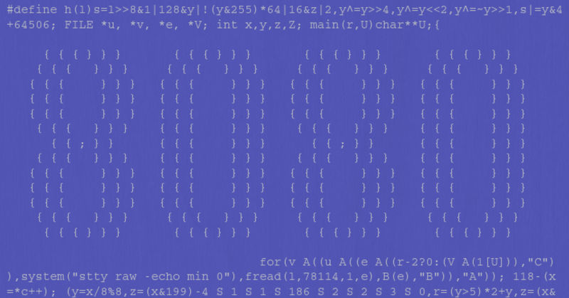 Obfuscated C 8080 Emulator Ported