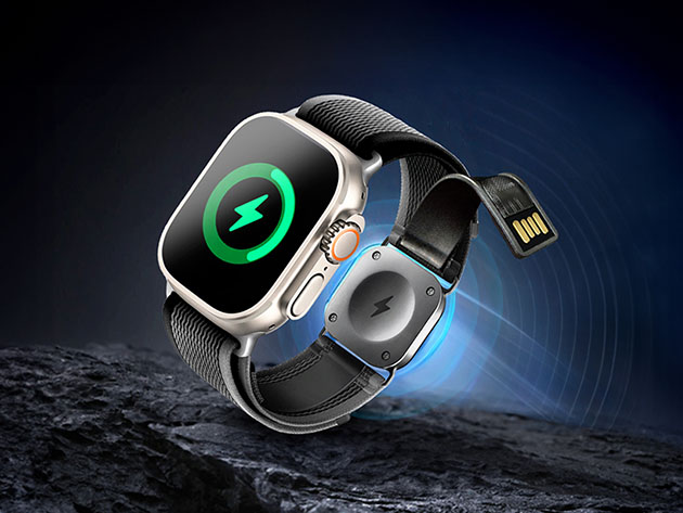 Presidents’ Day deal: The PowerBand can charge your Apple Watch anywhere with its built-in charger, $40