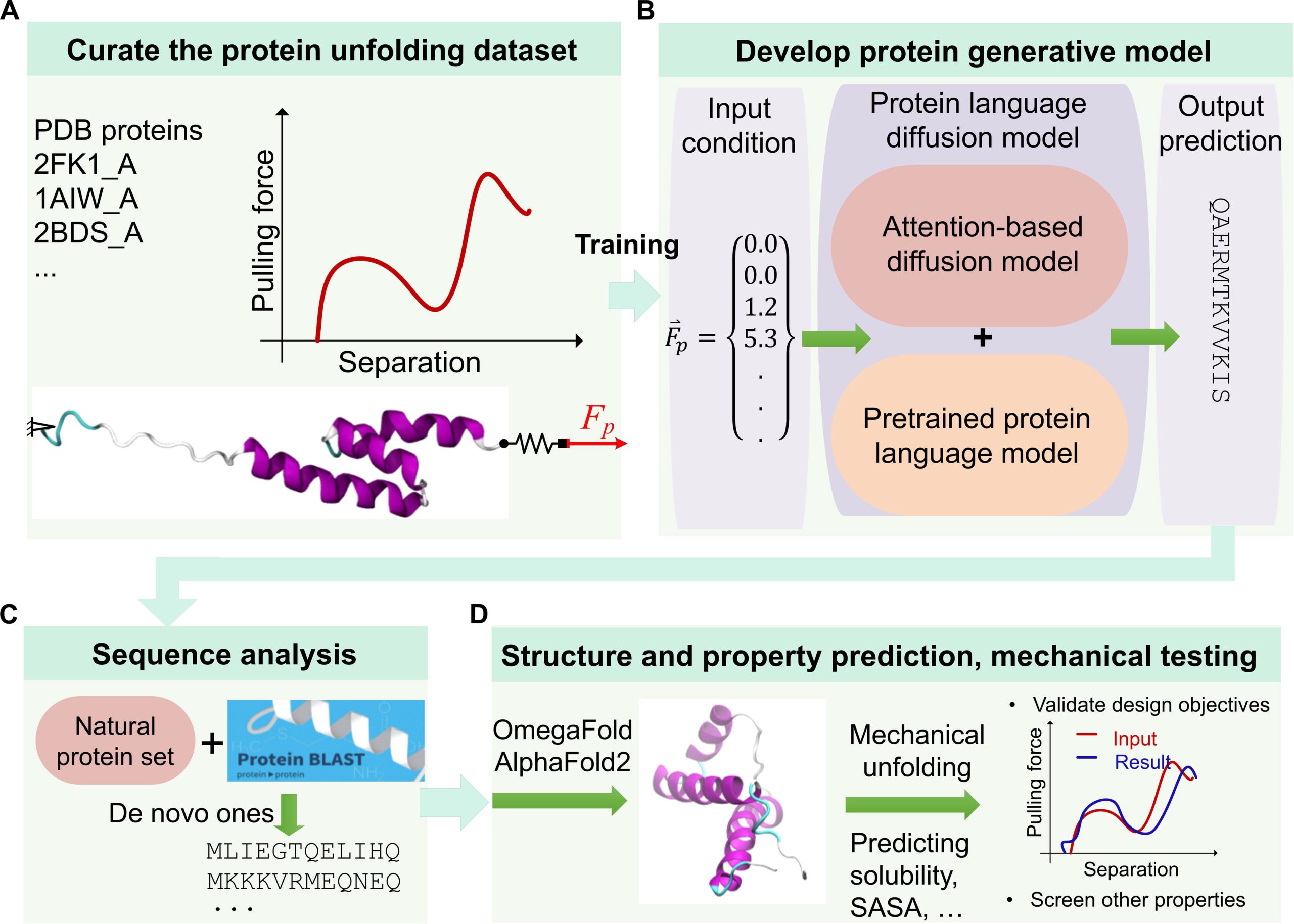 ForceGen: Using a Diffusion Model to Help Design Novel Proteins