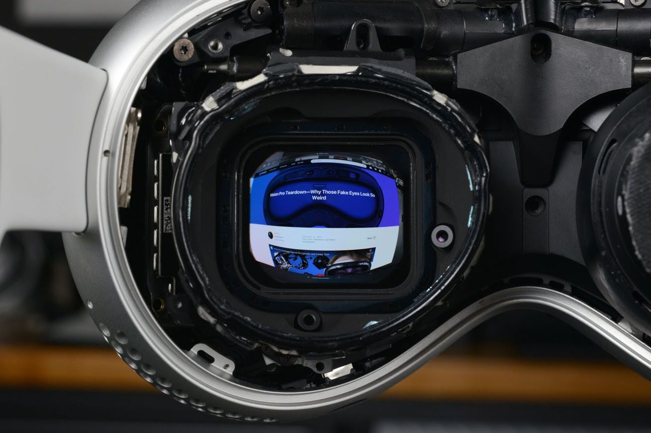 A new Vision Pro teardown shows Apple’s incredible pixel density