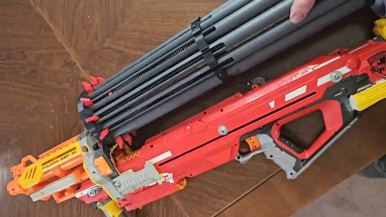 Bonkers Nerf Blaster Sprays Balls Everywhere